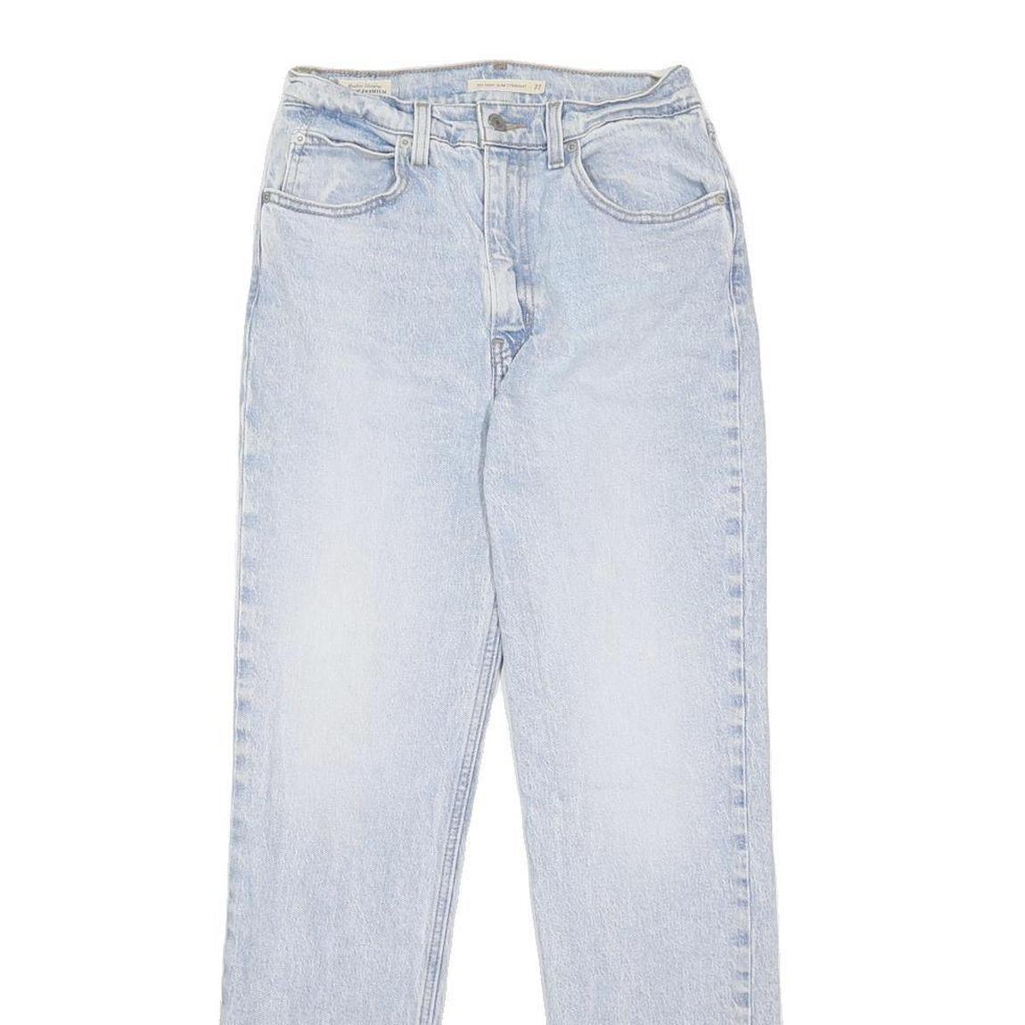 LEVI'S Big E Womens Jeans Blue Slim Straight Denim Light W27 L31 Classic Cotton