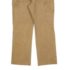 DICKIES Mens Jeans Beige Relaxed Straight Denim Light W34 L30 Workwear Fit Zip