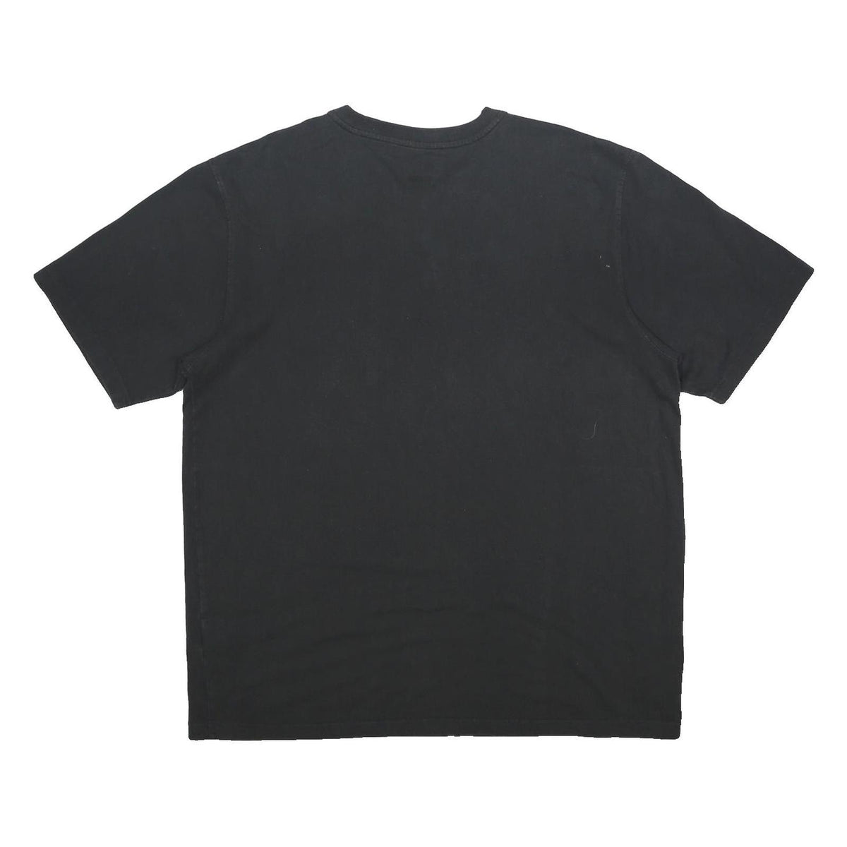 CARHARTT Mens Black Henley T-Shirt XL Short Sleeve Crew Neck Cotton Casual