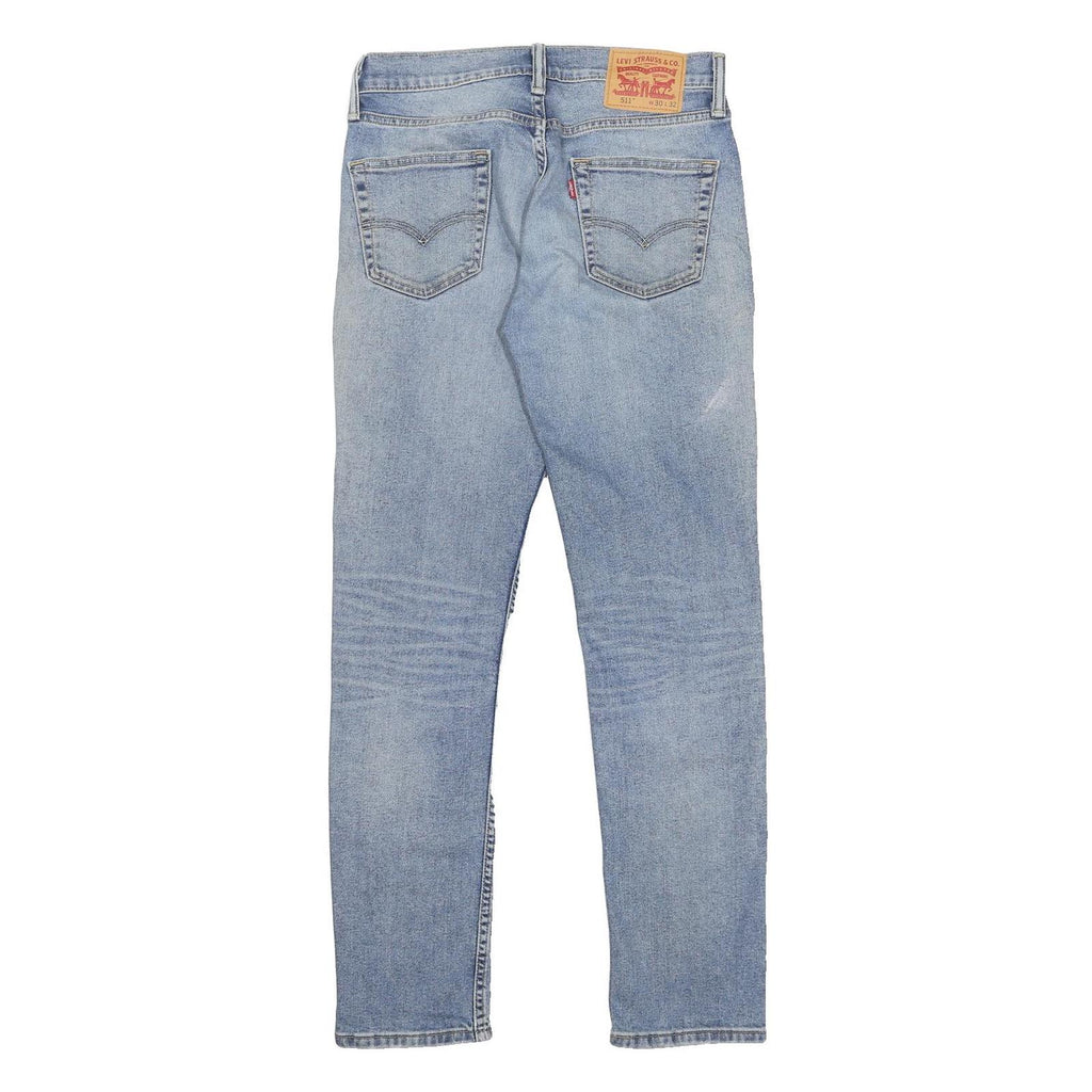 LEVI'S 511 Slim Mens Jeans Blue Slim Skinny Denim Medium W30 L32 Cotton Blend