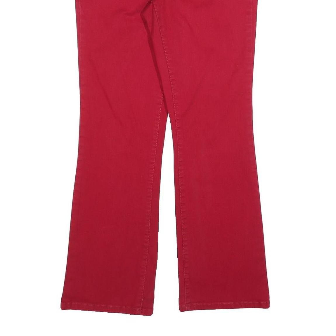 STYLE & CO Womens Jeans Red Slim Bootcut Denim W28 L28 Stud Detail