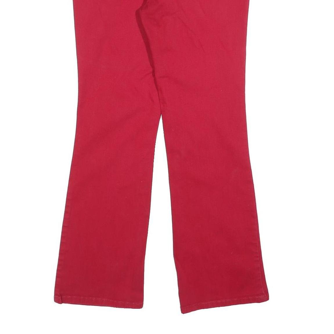 STYLE & CO Womens Jeans Red Slim Bootcut Denim W28 L28 Stud Detail