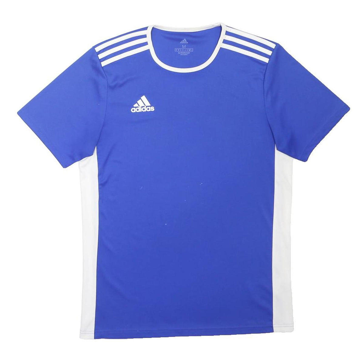 ADIDAS Mens Blue & White Sports T-Shirt M Short Sleeve Crew Neck Athletic