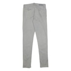 CALVIN KLEIN JEANS Womens Cotton Blend Grey Slim Skinny Trousers W28 L31 Casual