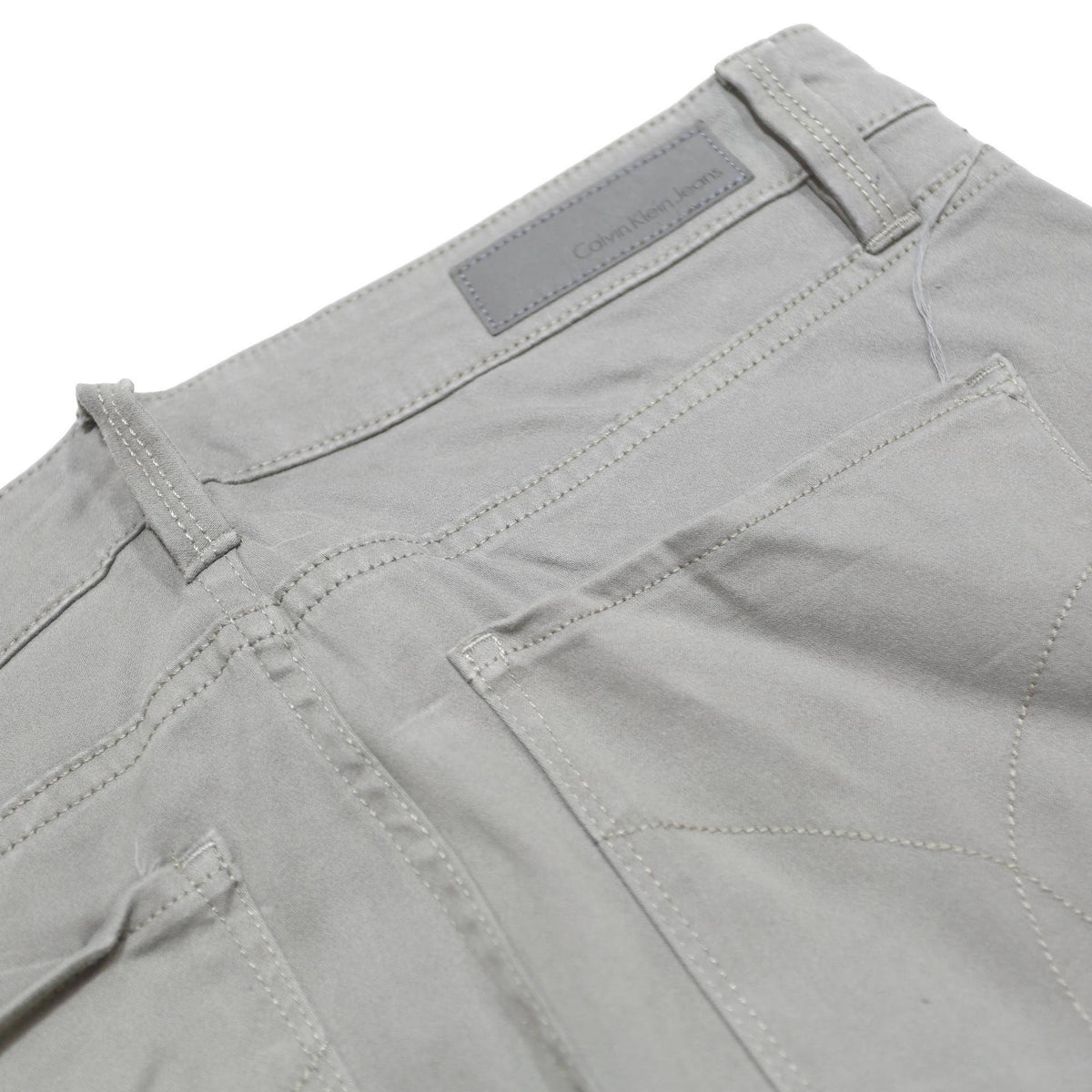 CALVIN KLEIN JEANS Womens Cotton Blend Grey Slim Skinny Trousers W28 L31 Casual