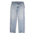 CARHARTT Mens Jeans Blue Regular Straight Denim Light W34 L31 Classic Button