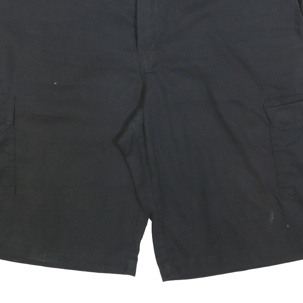 DICKIES Mens Black Cargo Shorts 2XL W42 Cotton Blend Relaxed Fit Pockets