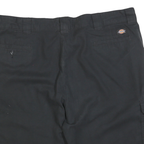 DICKIES Mens Black Cargo Shorts 2XL W42 Cotton Blend Relaxed Fit Pockets