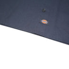 DICKIES Mens Navy Blue Workwear Shirt M Short Sleeve Button Pocket Polyester