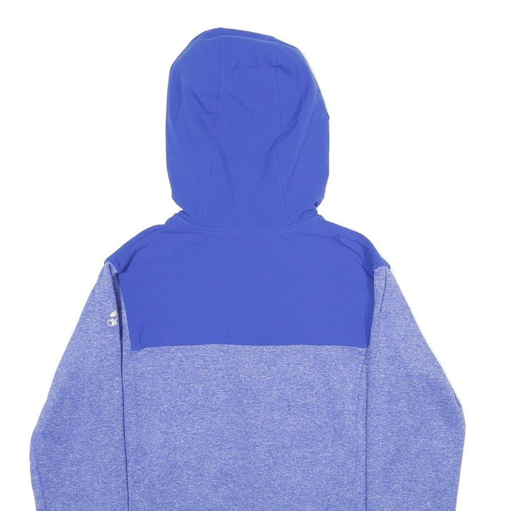 ADIDAS Womens Blue & Purple Full Zip Hoodie S Lightweight Sportswear Sweatshirt