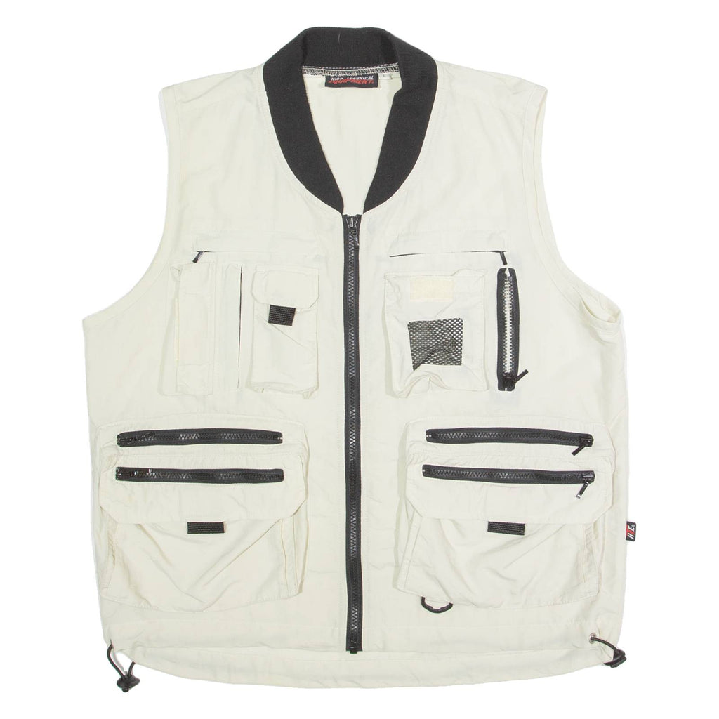 HIGH TECHNICAL EQUIPMENT Utility Mens Gilet Cream L
