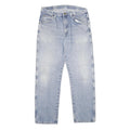 WRANGLER Mens Regular Fit Blue Denim Stone Wash Jeans W36 L32 Classic Cotton Zip