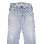 WRANGLER Mens Regular Fit Blue Denim Stone Wash Jeans W36 L32 Classic Cotton Zip