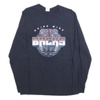PORT & COMPANY Mens Black Union Mine Backs Graphic T-Shirt Long Sleeve Crew Neck