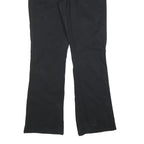 DICKIES Womens Slim Black Cotton Blend Trousers W34 L34 Zip Closure Straight Leg