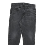 CARHARTT Mens Slim Fit Black Denim Jeans W32 L27 Cotton Blend Zip Casual Wear