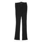ALICE & OLIVIA Womens Cotton Blend Black Slim Straight Trousers W28 L35 Elegant