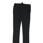 ALICE & OLIVIA Womens Cotton Blend Black Slim Straight Trousers W28 L35 Elegant