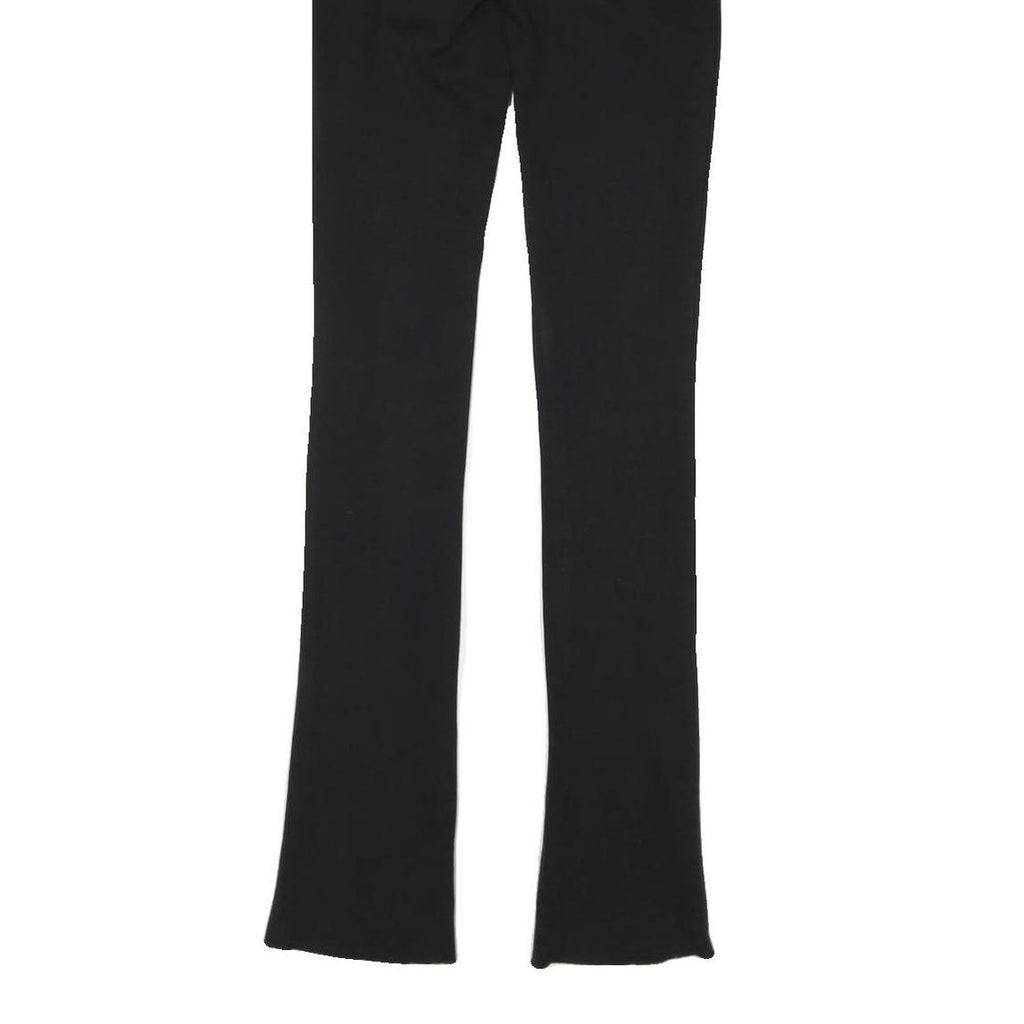 ALICE & OLIVIA Womens Cotton Blend Black Slim Straight Trousers W28 L35 Elegant