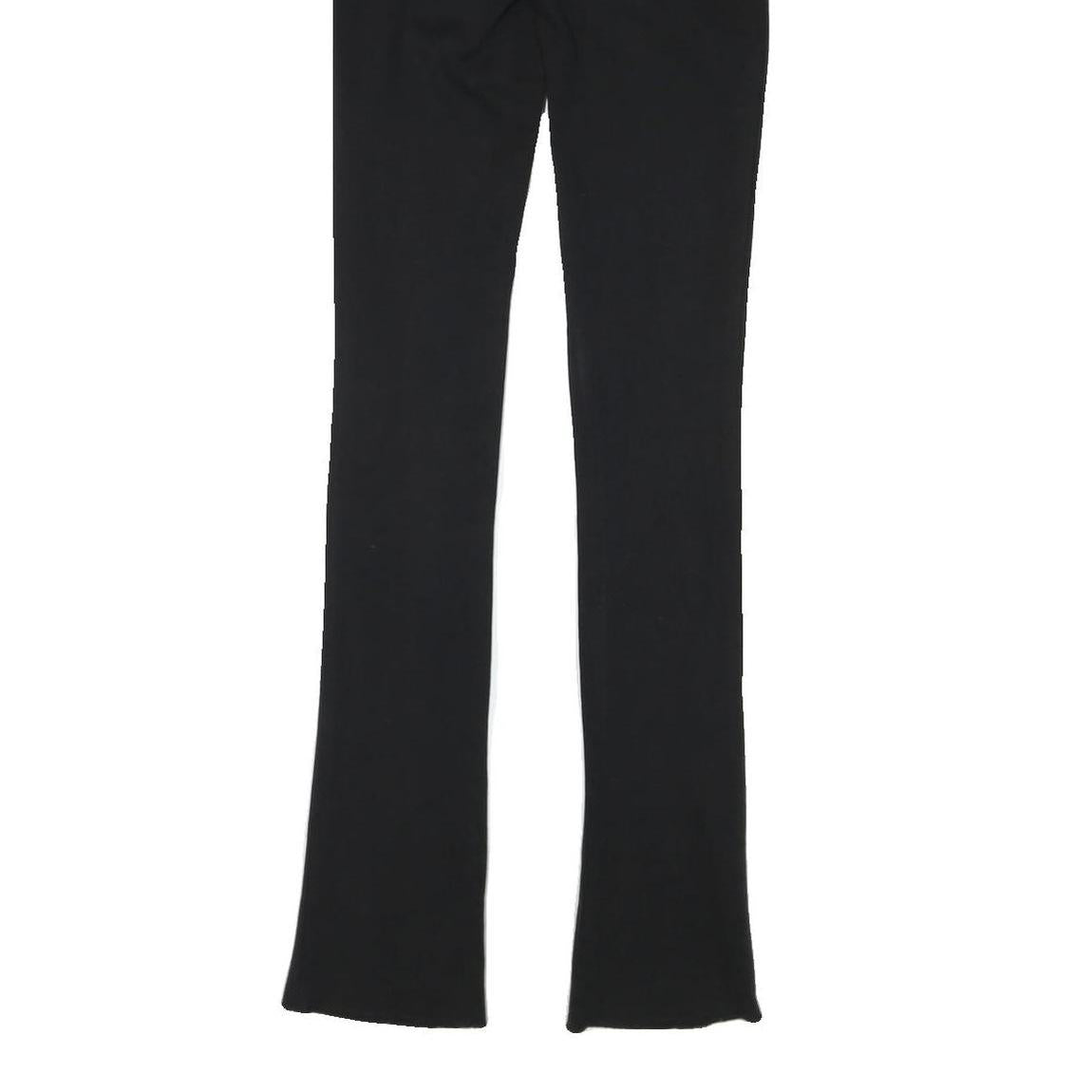 ALICE & OLIVIA Womens Cotton Blend Black Slim Straight Trousers W28 L35 Elegant