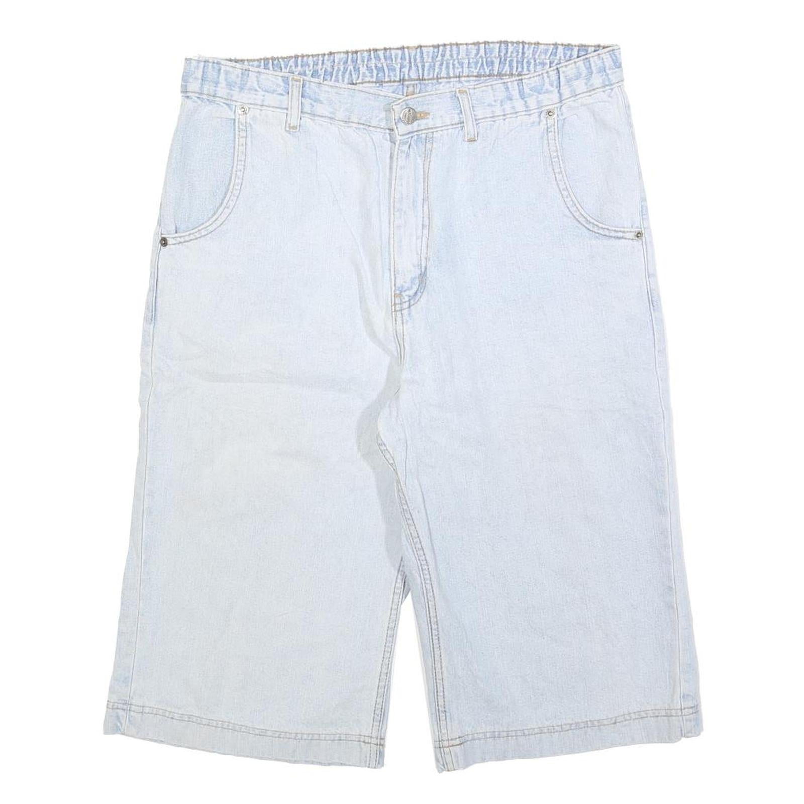 KANA Mens Shorts Blue Denim Casual M W32 Cotton Blend Lightweight Summer