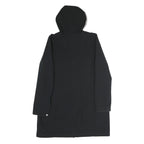 COLUMBIA Mens Black Outdoor Jacket L Polyester Plain Hooded Zip Long Sleeve