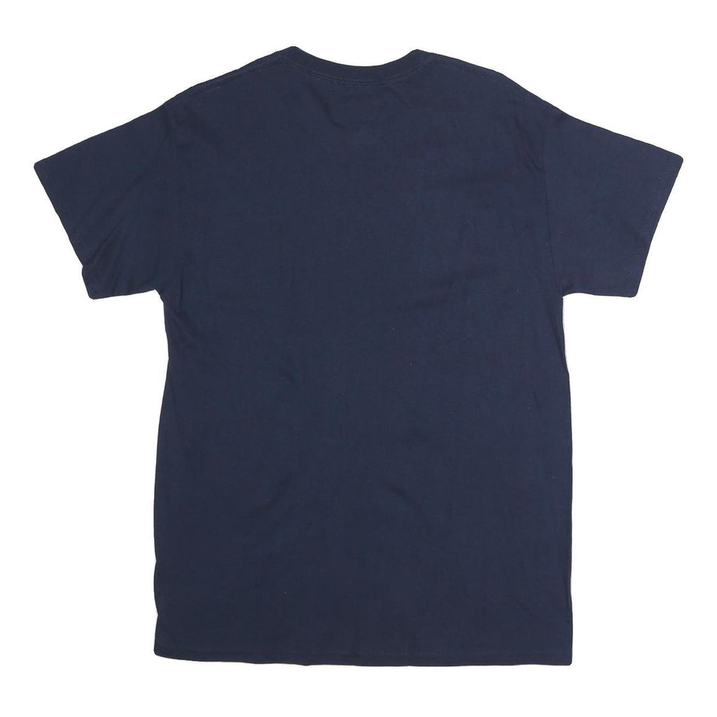 MAJESTIC Mens Navy Mariners Baseball Graphic T-Shirt M Short Sleeve Crew Neck