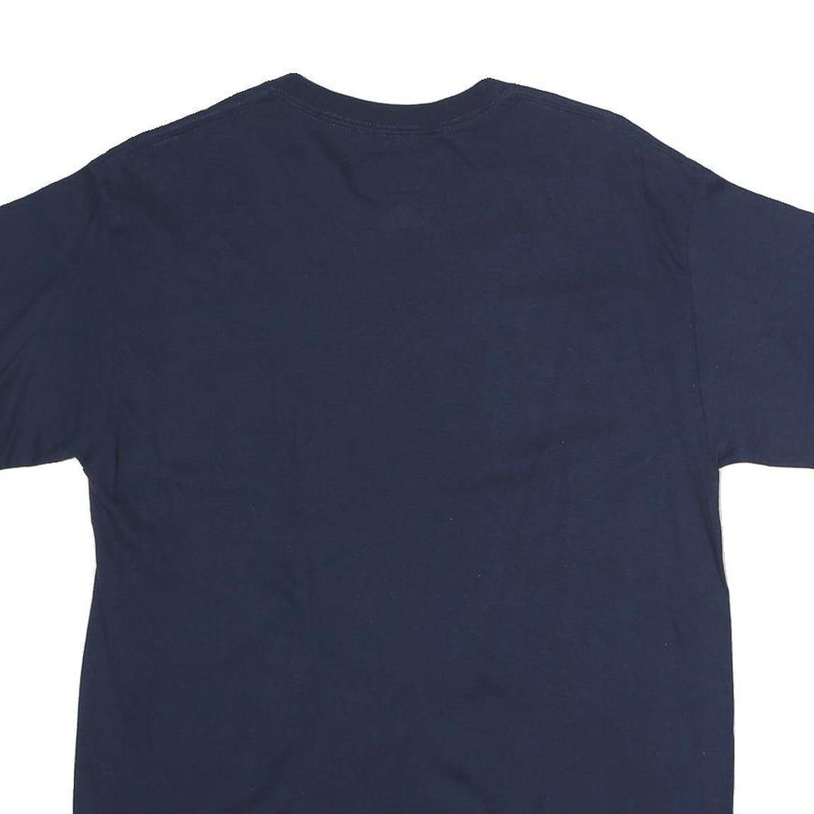 MAJESTIC Mens Navy Mariners Baseball Graphic T-Shirt M Short Sleeve Crew Neck