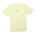 KARL KANI Mens Yellow Graphic T-Shirt 2XL Short Sleeve Crew Neck Casual Cotton