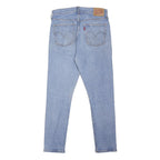 LEVI'S 501S Mens Jeans Blue Slim Skinny Denim Light W30 L28 Button Closure