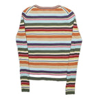 OLD NAVY Womens Multicolour Patterned Rib Knit Crew Neck Jumper M Cotton Blend
