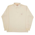OLLY GAN Sport Mens Sweatshirt Brown Button Neck L