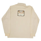 OLLY GAN Sport Mens Sweatshirt Brown Button Neck L