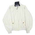 NAUTICA Mens White Zip Jacket L Polyester Blend Classic Lightweight Casual