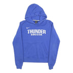 NIKE Mens Blue Thunder Soccer Hoodie M Cotton Blend Casual Sportswear