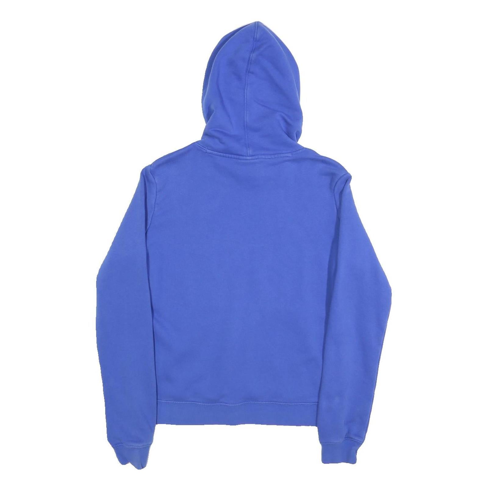 NIKE Mens Blue Thunder Soccer Hoodie M Cotton Blend Casual Sportswear