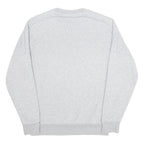 ADIDAS Mens Grey Crew Neck Pullover Cotton Blend Jersey Long Sleeve M Relaxed