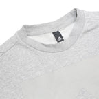 ADIDAS Mens Grey Crew Neck Pullover Cotton Blend Jersey Long Sleeve M Relaxed