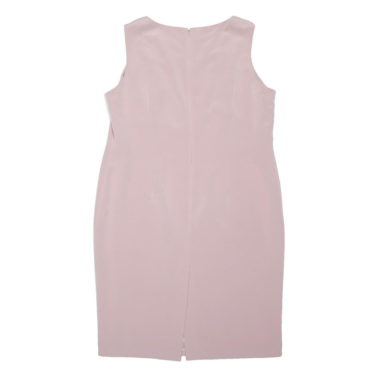 SIMON ELLIS Womens Pink Sleeveless Shift Polyester Dress UK 22 Classic Office