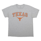 FANATICS Mens Grey Texas Graphic T-Shirt L Short Sleeve Crew Neck Cotton Blend