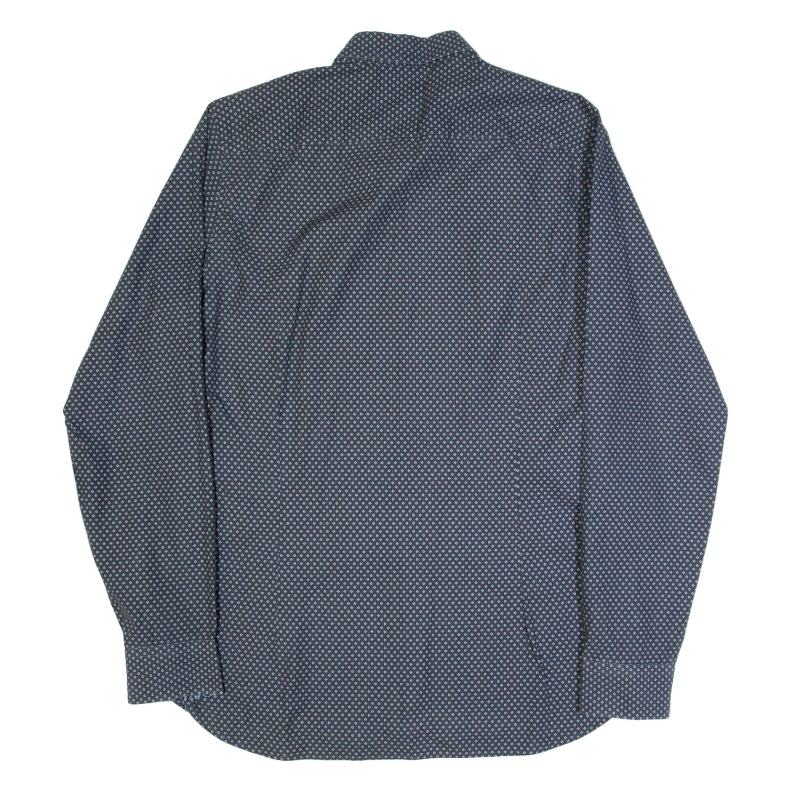 TED BAKER Mens Shirt Black Spotted Long Sleeve M