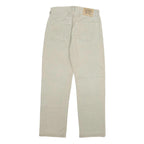 LEVI'S 551 Mens Beige Regular Straight Denim W28 L28 Button Cotton Blend Jeans