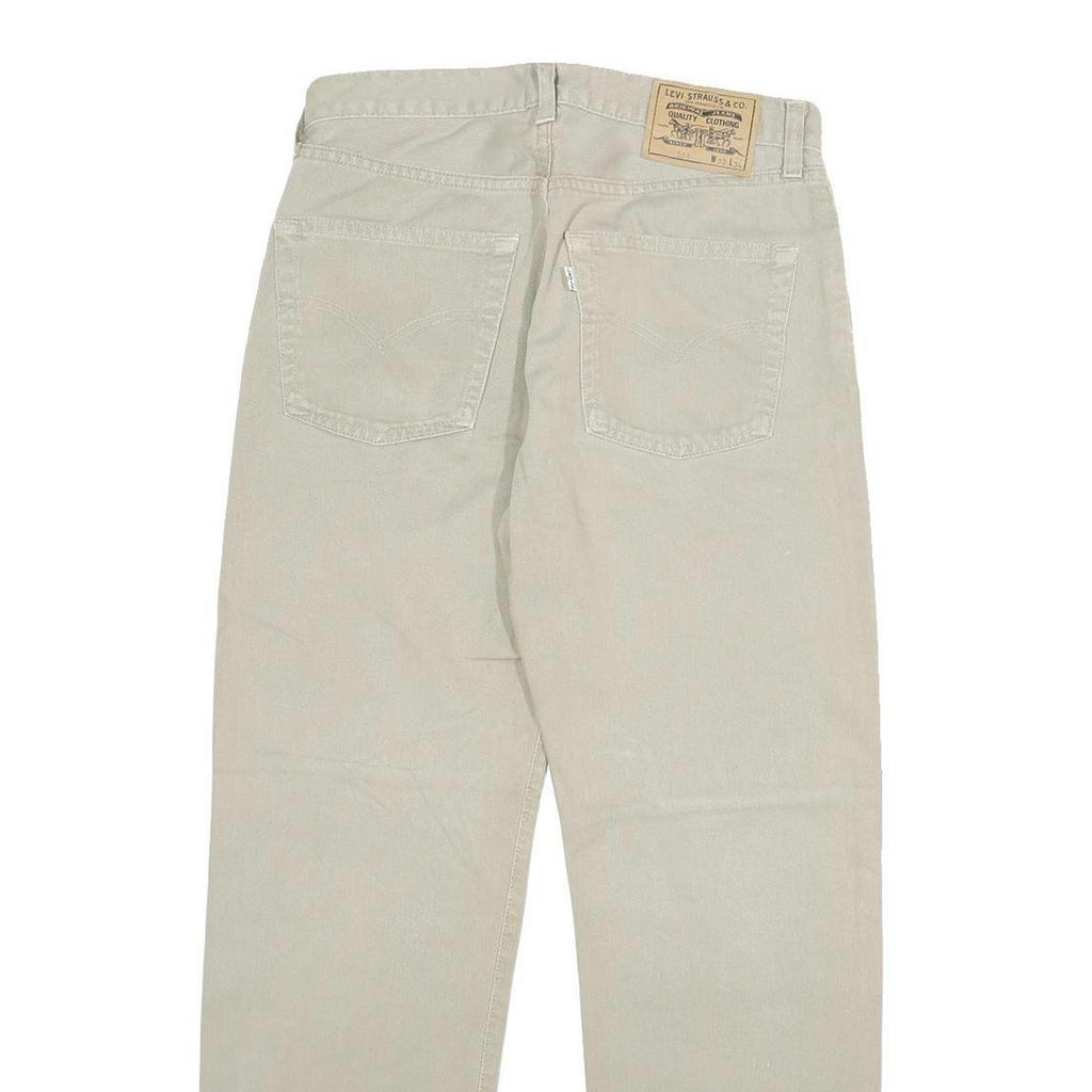 LEVI'S 551 Mens Beige Regular Straight Denim W28 L28 Button Cotton Blend Jeans