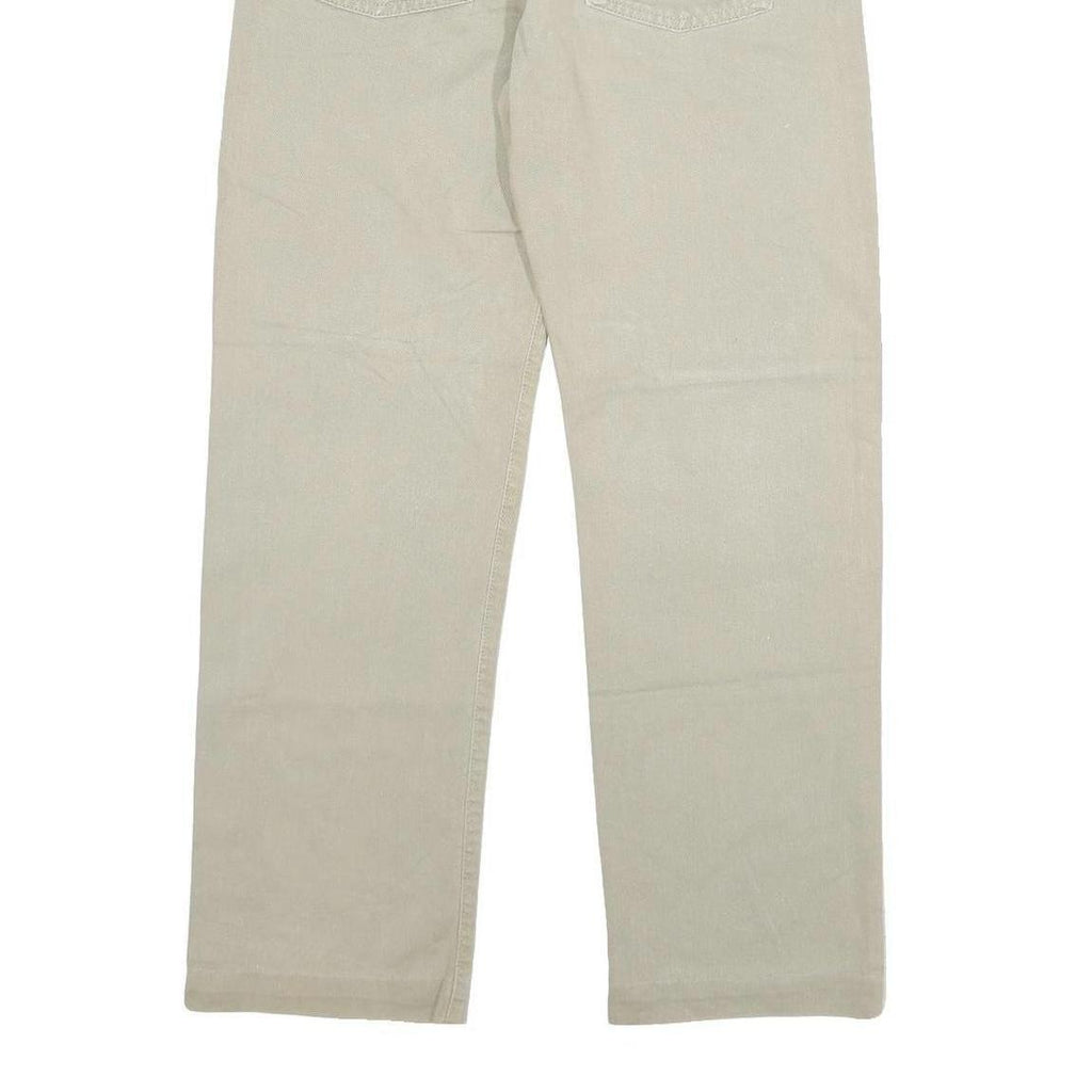 LEVI'S 551 Mens Beige Regular Straight Denim W28 L28 Button Cotton Blend Jeans