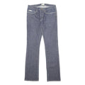 CALVIN KLEIN JEANS Womens Regular Fit Blue Denim Button W30 L32 Classic Cotton