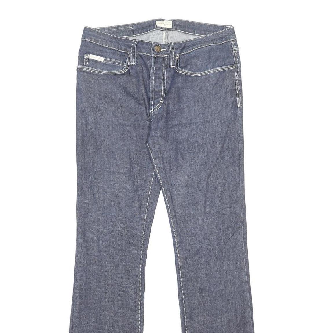 CALVIN KLEIN JEANS Womens Regular Fit Blue Denim Button W30 L32 Classic Cotton
