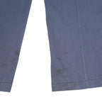 DICKIES Mens Cotton Blend Blue Regular Fit Straight Leg Trousers W42 L30