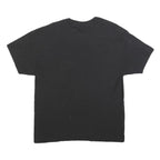HANES Mens Black FRC Volleyball Graphic T-Shirt L Short Sleeve Crew Neck