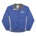 NFL Mens Blue & Grey Plain Zip Jacket L Polyester Blend Sportswear