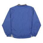 NFL Mens Blue & Grey Plain Zip Jacket L Polyester Blend Sportswear